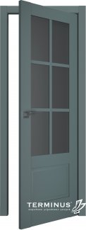 Двери модель 602 Малахит (остекленная)