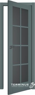 Двери модель 601 Малахит (остекленная)